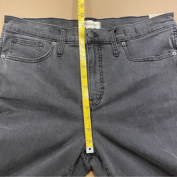 Women’s Madewell Dark Gray Wash Stovepipe Jeans Size 32P New With Tags - Picture 12 of 13